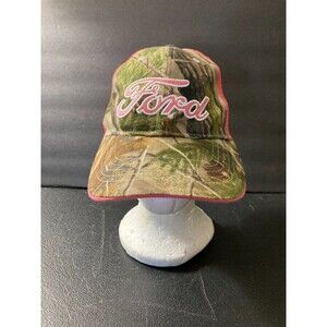 Women's Ford Camo Pink Glitter Mesh Hat Cap OSFM Infinity Apparel